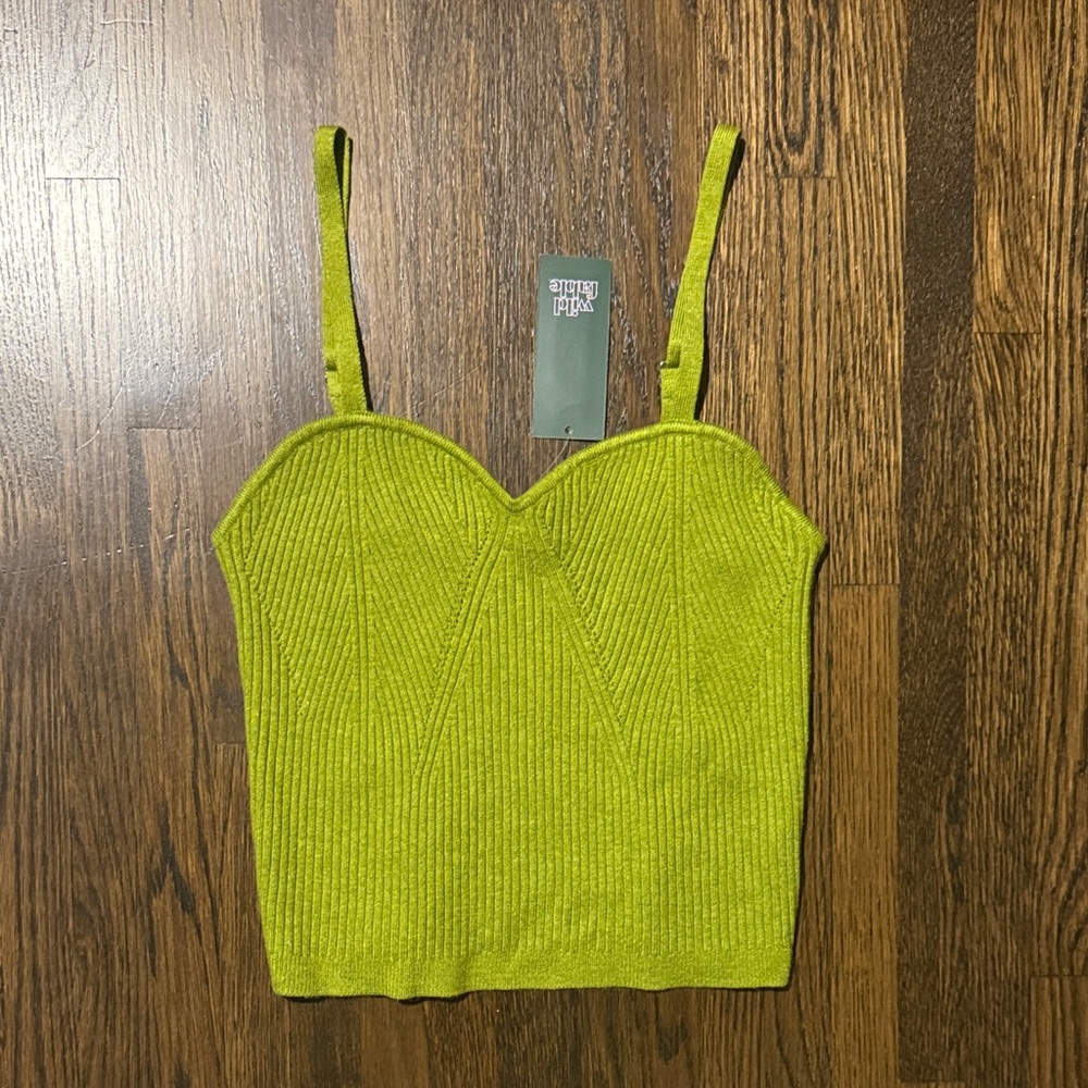 Wild Fable Chartreuse Ribbed Camisole